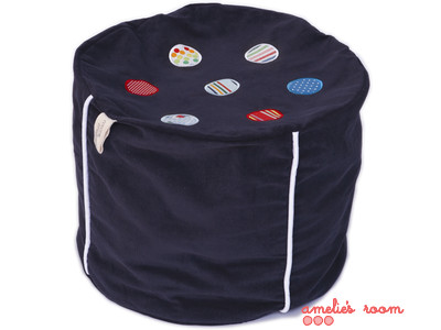 Cocoon Couture boys ottoman navy